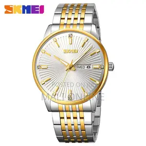 Skmei 9323 Gents Watch Stainless Steel Men’S Quartz Wristwatch