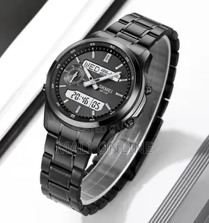 Skmei 2284 Gents Watch Stainless Steel Digital Sports Watch