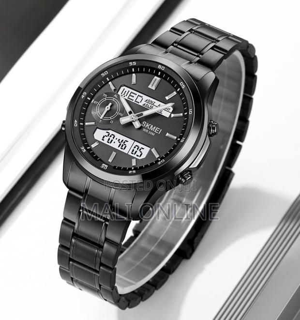 Skmei 2284 Gents Watch Stainless Steel Digital Sports Watch