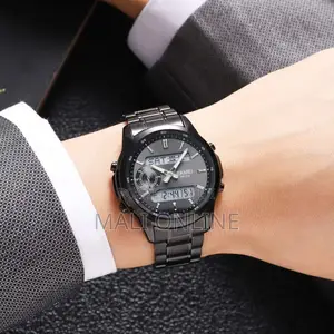 Skmei 2284 Gents Watch Stainless Steel Digital Sports Watch