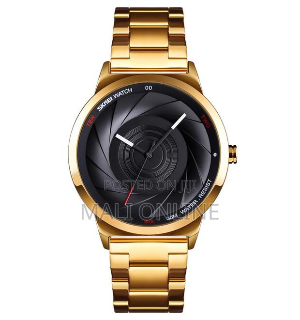Skmei 9210 Gents Stainless Steel Watch Water Resistant Men Wristwatch