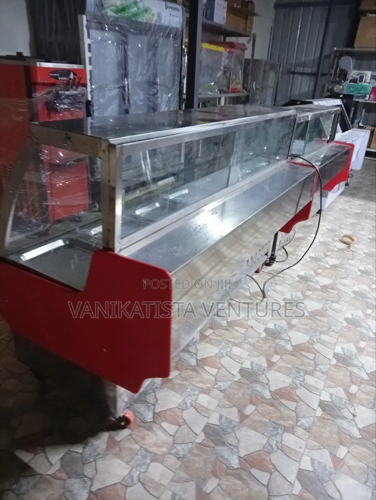 Six Feets Meat Chiller Refrigerated Display. Pure Stainless