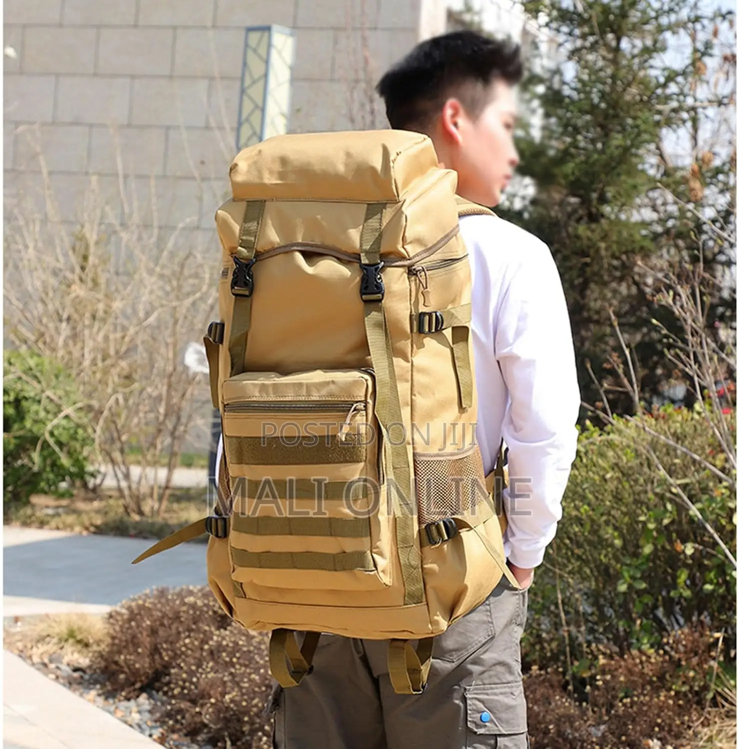 70l Camping Hiking Backpack Waterproof Travel Rucksack Large Capacity