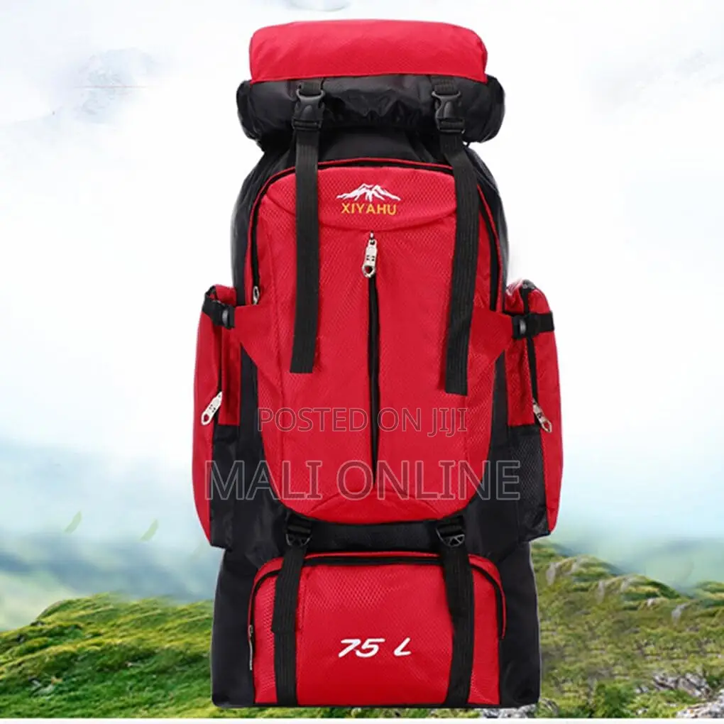 75l Large Capacity Hiking Backpack Waterproof Travel Rucksack