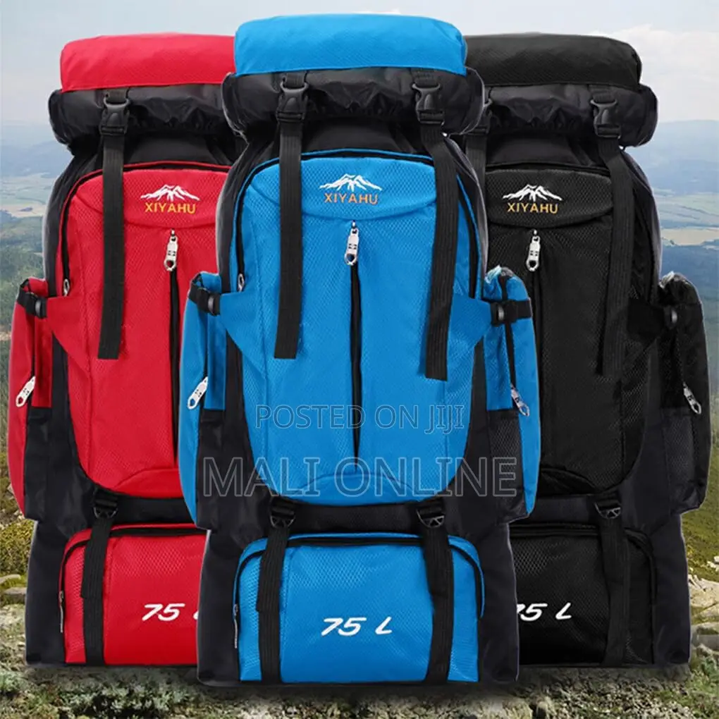75l Large Capacity Hiking Backpack Waterproof Travel Rucksack