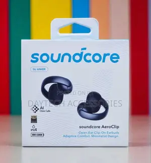 Anker Soundcore Aeroclip Open-Ear Clip-on Earbuds A3388h11 – Black