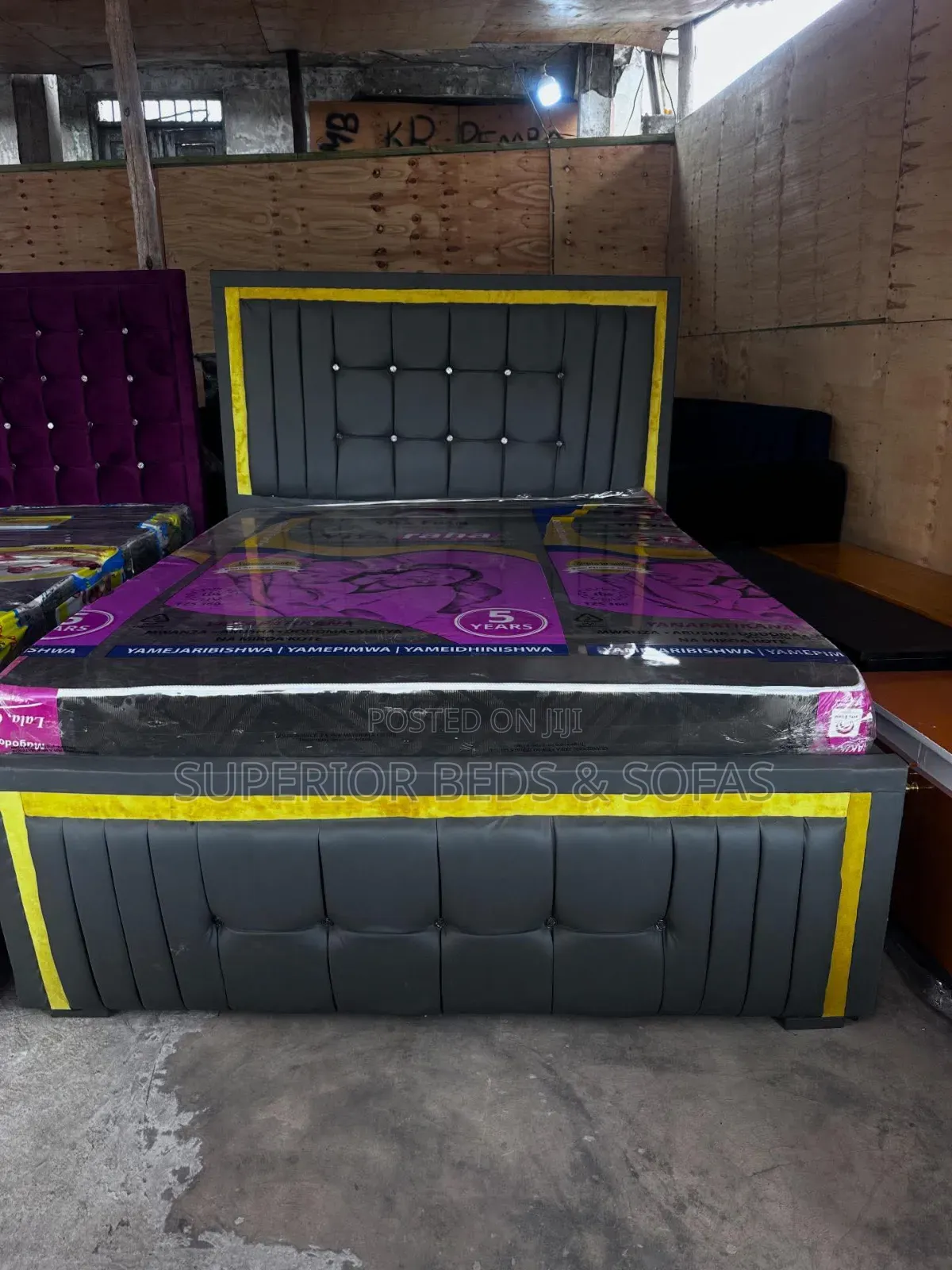 Black Gold Luxury Bed 5 by 6
