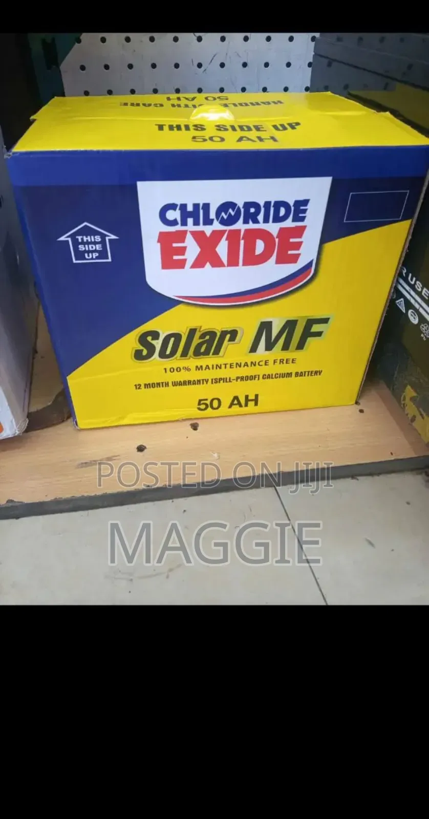 Chloride Solar Battery 50ah Dry Cell