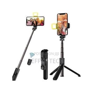 Mobile Selfie Stick Phone Holder With Light Remote - thumbnail 2