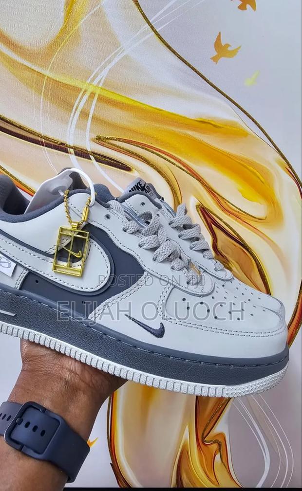 Nike Airforce 1 'light Gray'Quality 👌🏼👌🏼Sizes 38-45 - thumbnail 4
