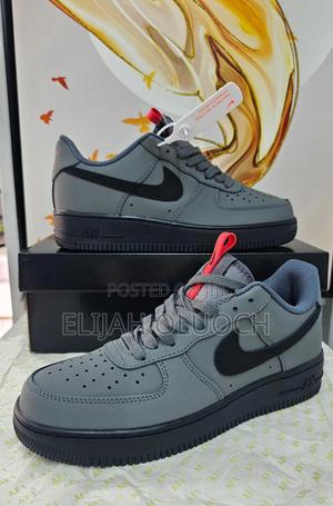 Nike Airforce 1 'dark Grey N Black'Quality 👌🏼👌🏼Sizes 37-45 - thumbnail 2