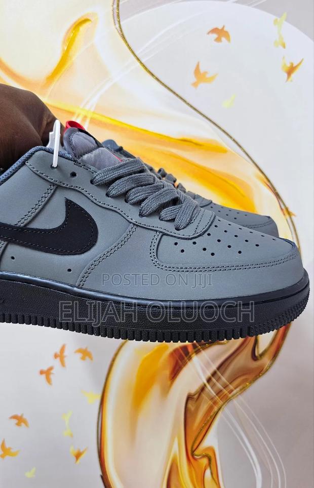Nike Airforce 1 'dark Grey N Black'Quality 👌🏼👌🏼Sizes 37-45 - thumbnail 3