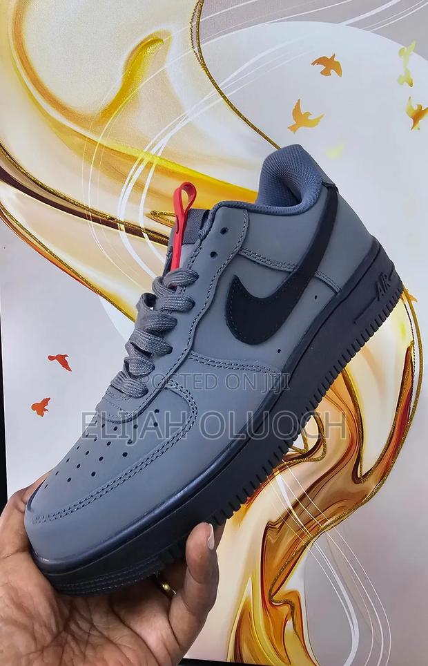 Nike Airforce 1 'dark Grey N Black'Quality 👌🏼👌🏼Sizes 37-45 - thumbnail 4