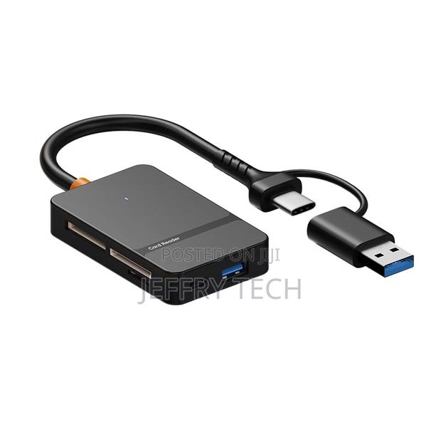 Usb Type C + Usb 3.0 8 in 1 Multi-Ports Card Reader Support Ms Cf Tf/S - main view