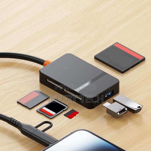 Usb Type C + Usb 3.0 8 in 1 Multi-Ports Card Reader Support Ms Cf Tf/S - thumbnail 3