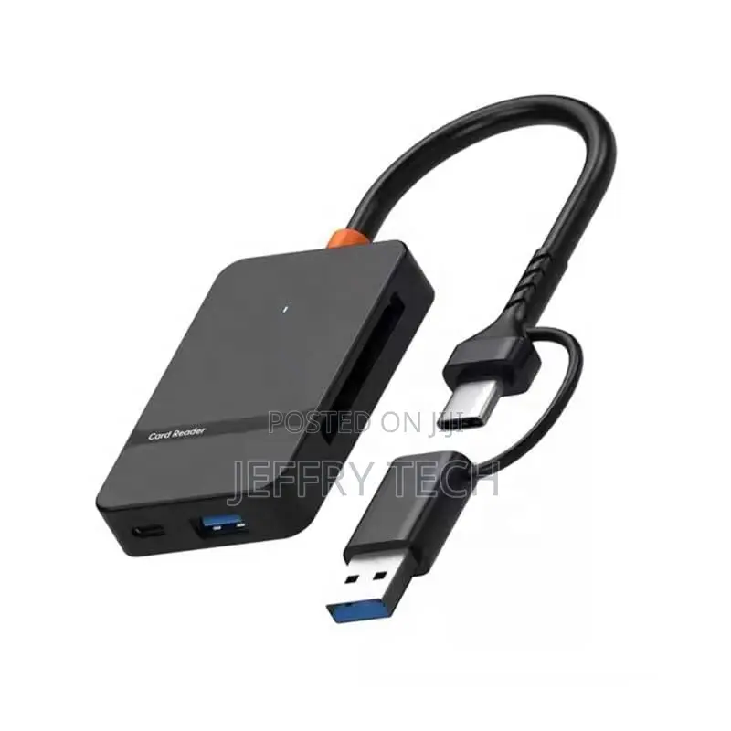 Usb Type C + Usb 3.0 8 in 1 Multi-Ports Card Reader Support Ms Cf Tf/S