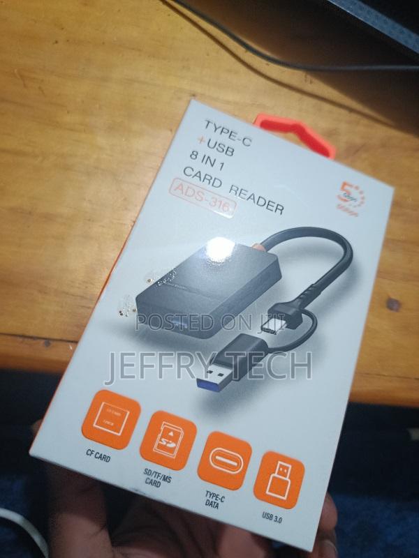 8-in-1 Otg Usb-C Usb-a to Sd, Microsd, Cf, Ms Cardreader Photo Adapter - thumbnail 3