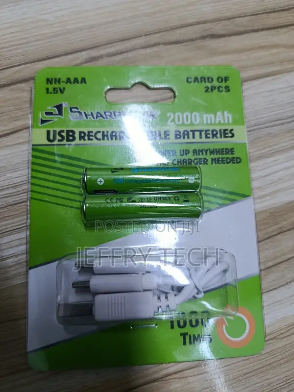 Aaa (3000mah) Lithium Battery Rechargeable 3000mwh, With Usb Type C C