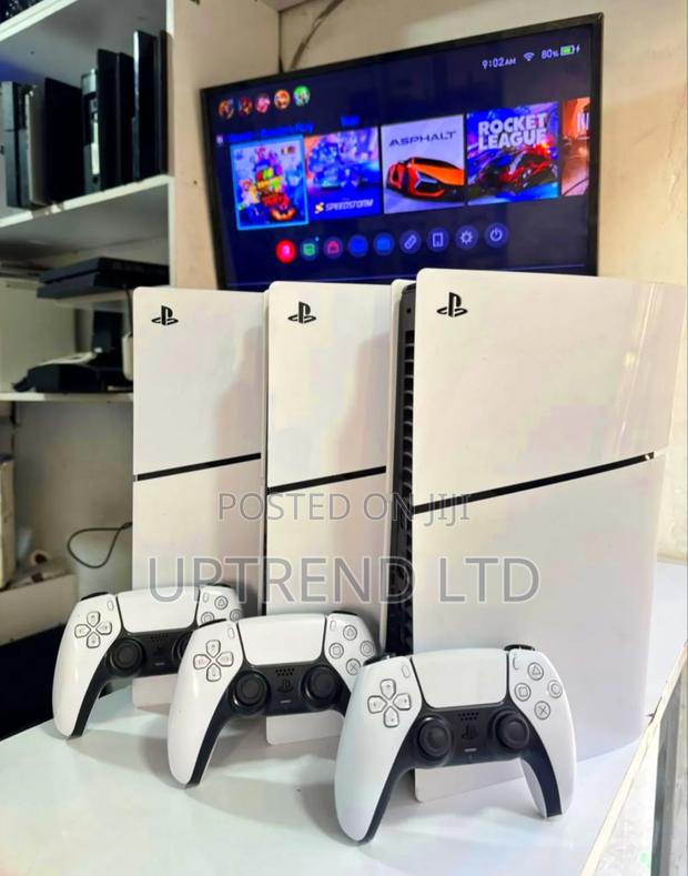 Clean White Slim Ps5 Digital 1tb Slightly Used - main view