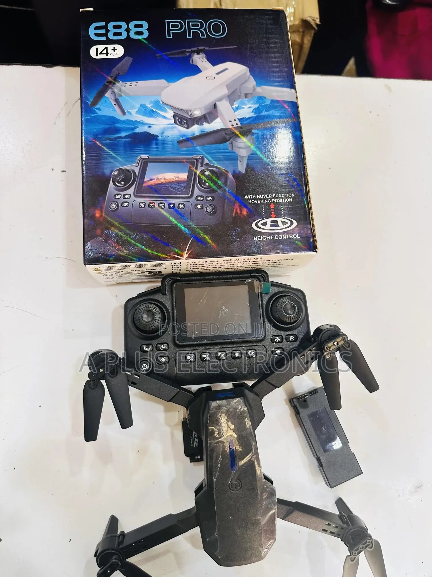E88 Pro Drone (With Camera and Screen) – Hd Aerial Photography Drone