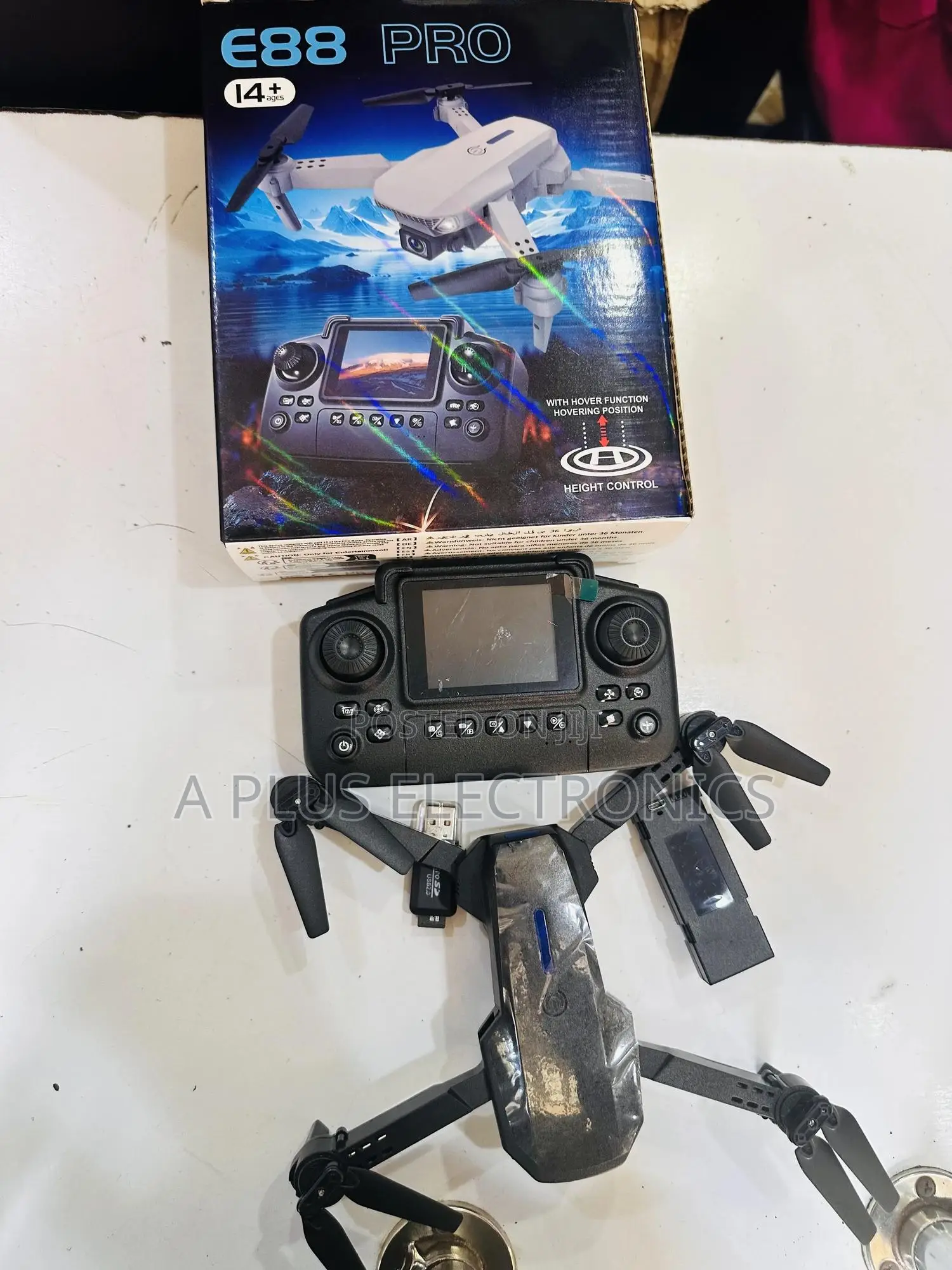 E88 Pro Drone (With Camera and Screen) – Hd Aerial Photography Drone