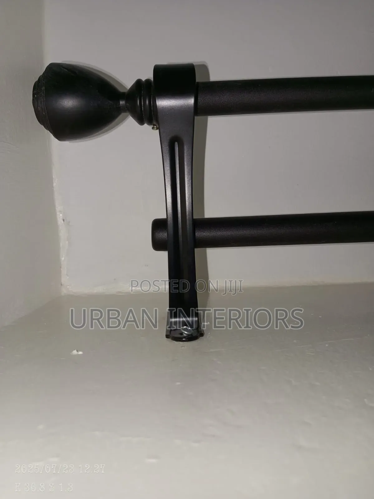 Jua Kali Curtain Rods Jua Kali Curtain Rods Shiny Black
