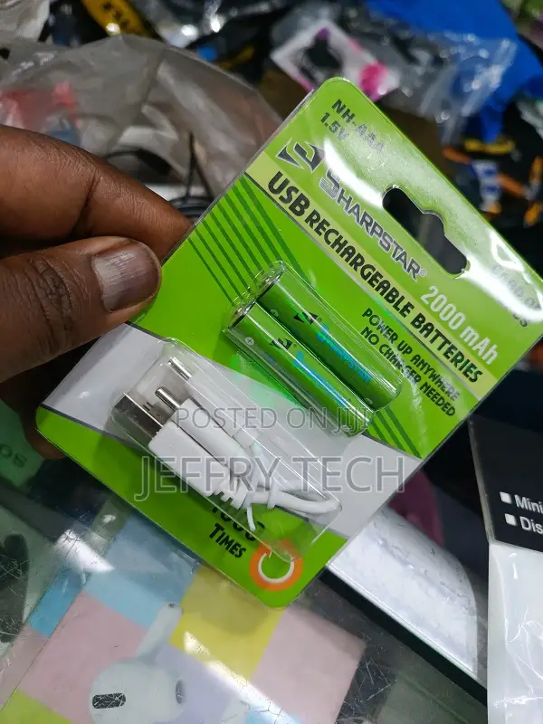 Sharpstar 2x Aaa 2000 Mah 1.5v Usb Rechargeable Battery – Li-Ion Aa U