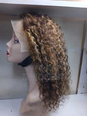 Piano Water Curl Human Hair Wig - main view