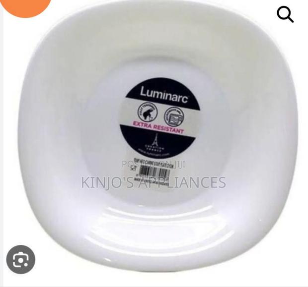 Set of 6 Luminarc Square White Plates
