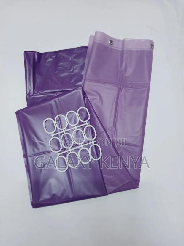 180*180cm Shower Curtains With Hooks - thumbnail 2