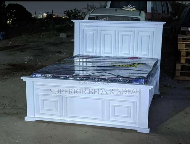 Classic White 5 by 6 Panel Bed - main view