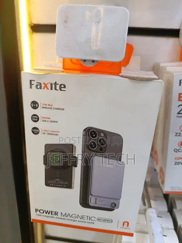 Faxite 10000mah Magnetic Wireless Power Bank.
