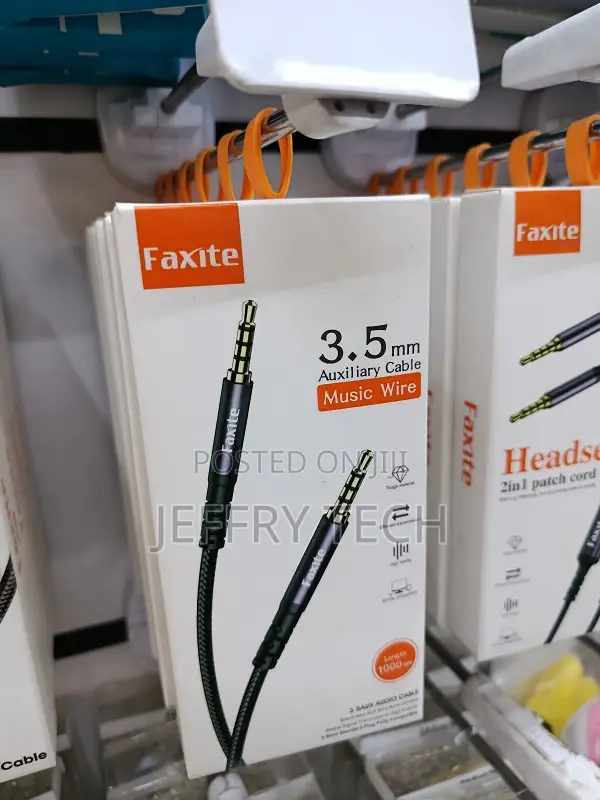 Faxite 3.5mm Auxiliary Cable (Music Wire).