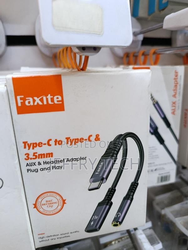 Faxite Type-C to Type-C 3.5mm Aux Headset Adapter. - main view