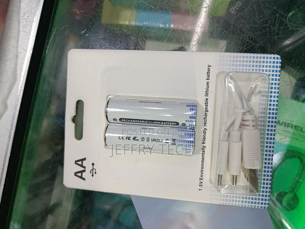 Aa Rechargeable Lithium-Ion Batteries That Includes a Charging Cable. - main view