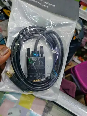 Displayport to Vga Adapter Cable Used to Connect a Computer