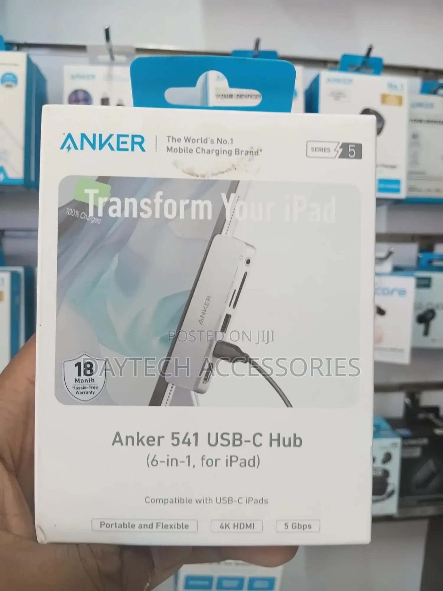 Anker 541 Usb-C Hub (6-in-1, for iPad 60w) – Gray