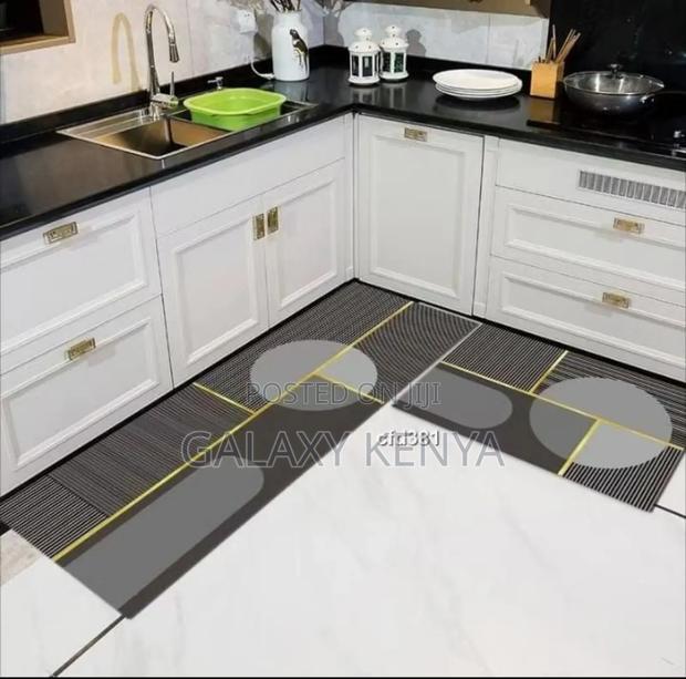 2pcs Kitchen Mats With Rubber Super Non-Slip Underside - main view