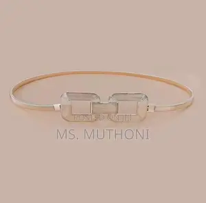 Buckle Stretch Waist Belt (Gold or Silver)