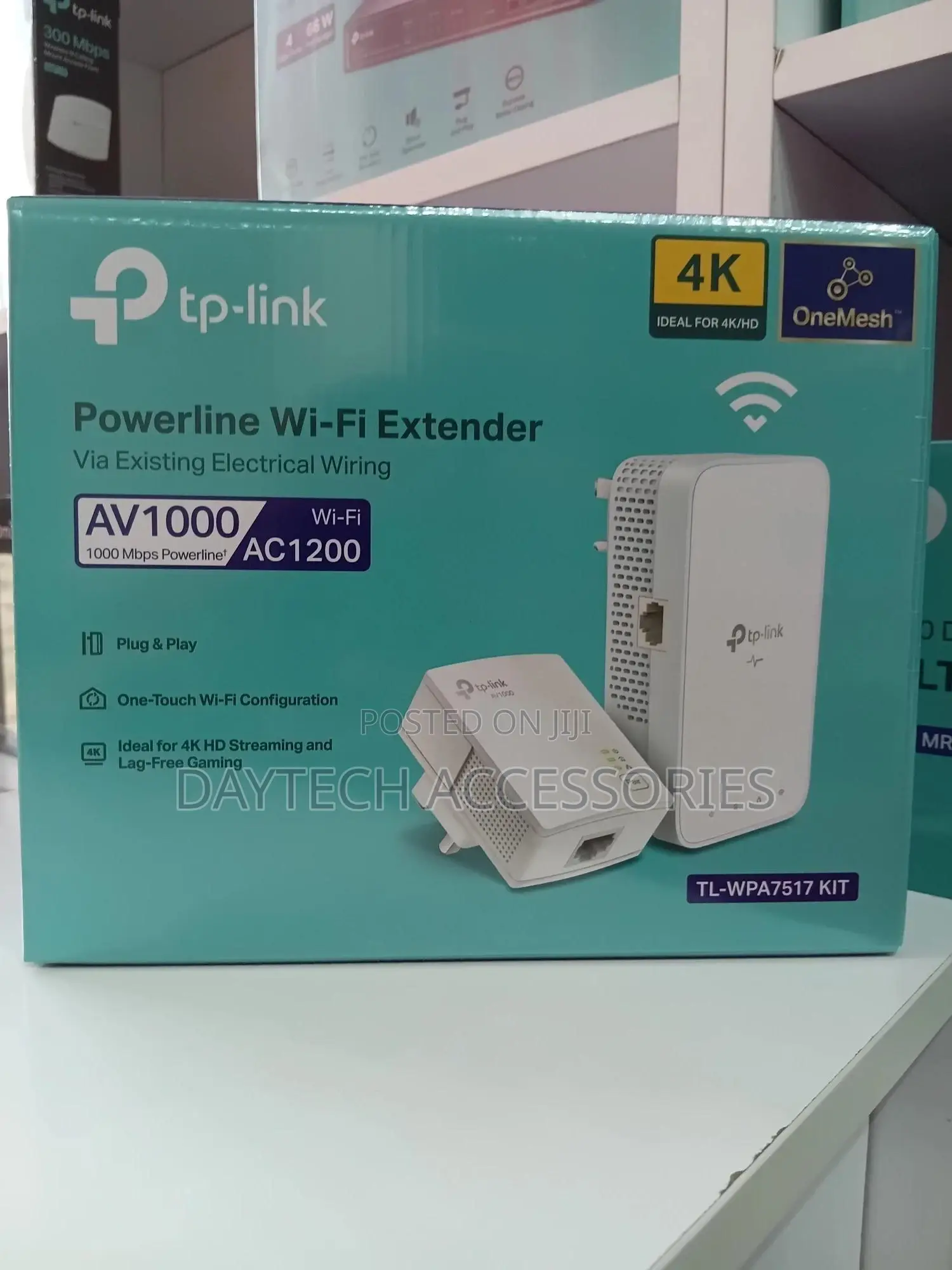 TP-Link Tl-Wpa7517 Kit Av1000 Gigabit Powerline AC Wi-Fi Kit (Ac1200)