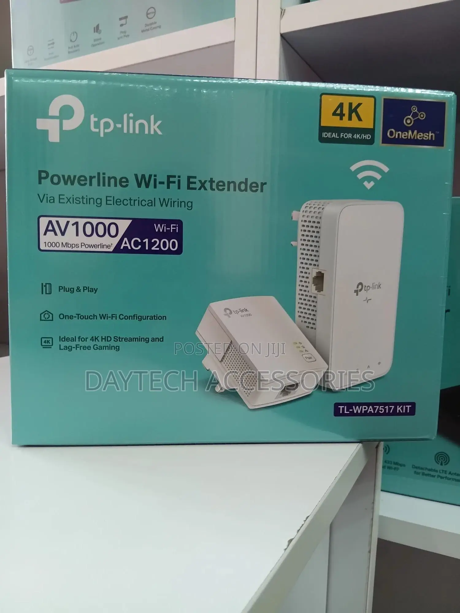 TP-Link Tl-Wpa7517 Kit Av1000 Gigabit Powerline AC Wi-Fi Kit (Ac1200)