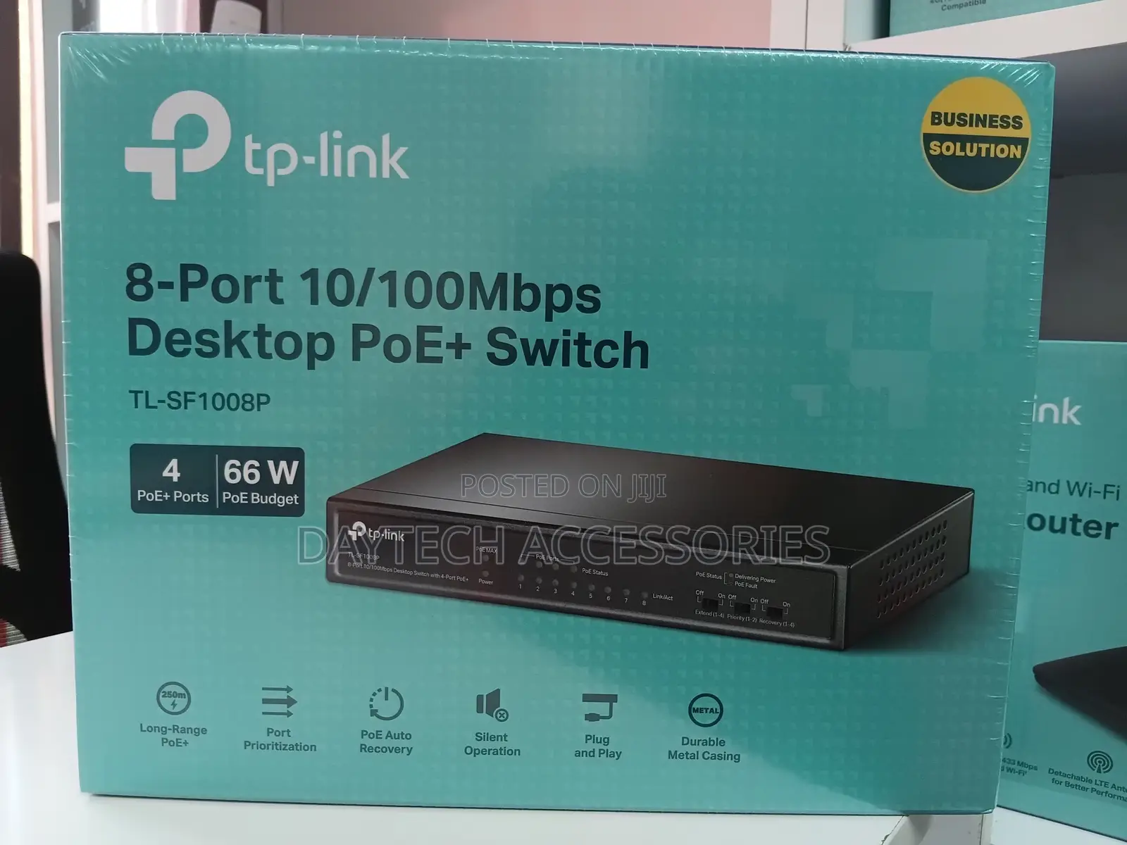 Tp Link Tl-Sf1008p 8-Port 10/100mbps Desktop Switch With 4-Port Poe