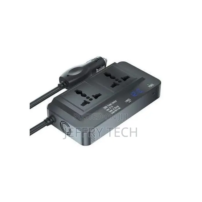 Car Power Inverter, 200w With 2 Socket Ports and 4 Usb Ports