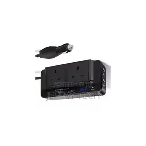 Car Power Inverter, 200w With 2 Socket Ports and 4 Usb Ports