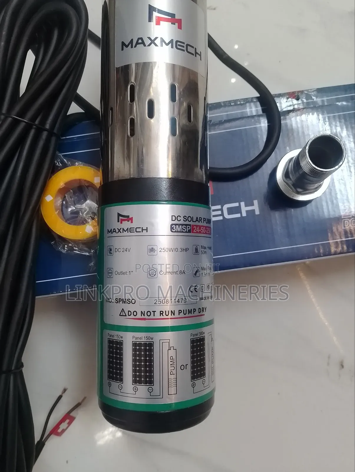 50 Metres 24v Maxmech Dc Submersible Pump