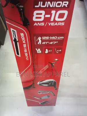 8 Years Plus Kids Golf Kit Set 4 Irons With Bag 1.25m to 1.4m Tall .