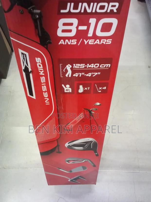 8 Years Plus Kids Golf Kit Set 4 Irons With Bag 1.25m to 1.4m Tall .