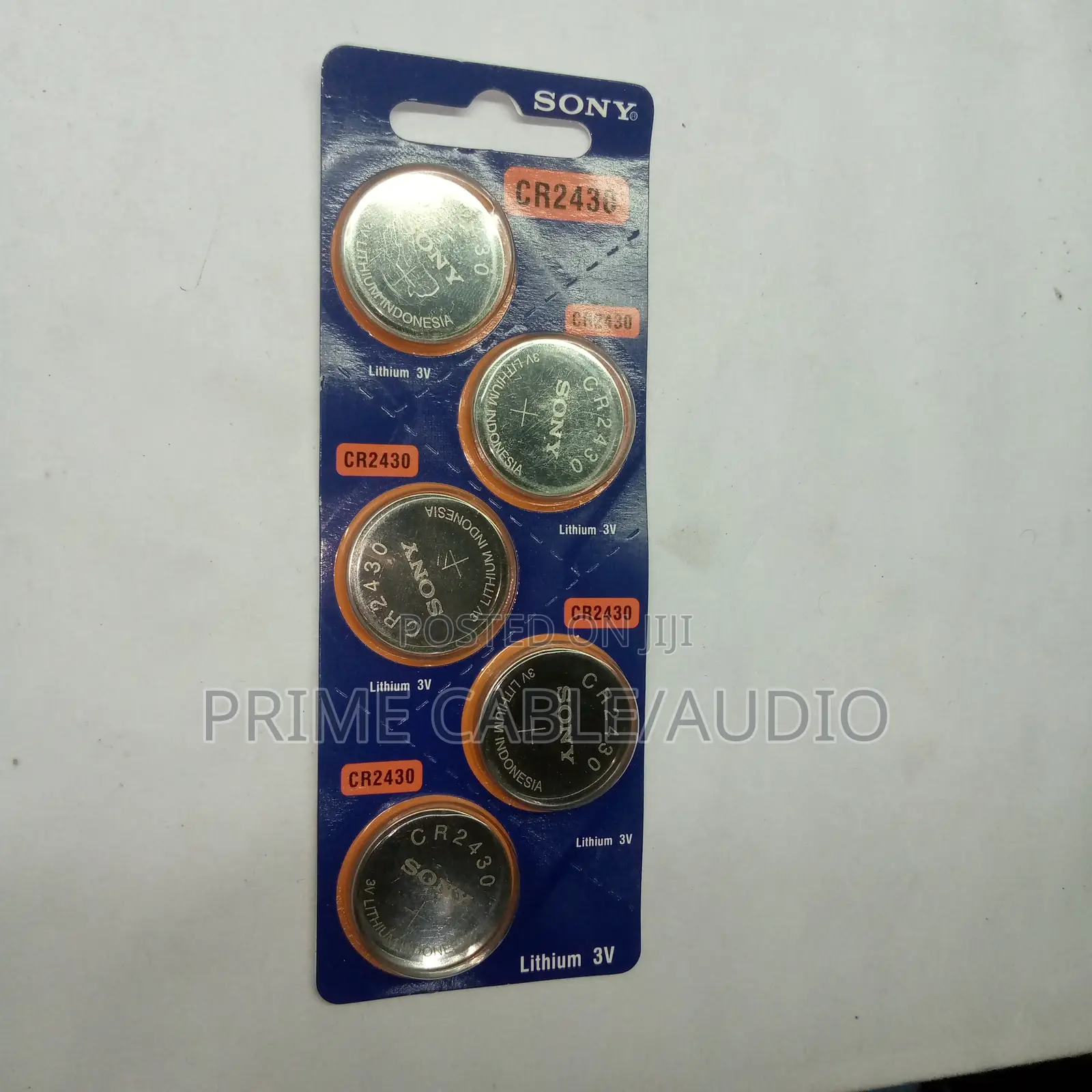 5pcs Sony Coin Cell Battery Cr2430 3v Lithium