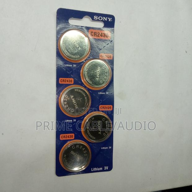 5pcs Sony Coin Cell Battery Cr2430 3v Lithium
