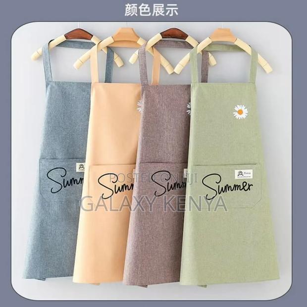 Linen Adult Kitchen Apron - main view